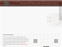 Tablet Screenshot of inputaudio.de
